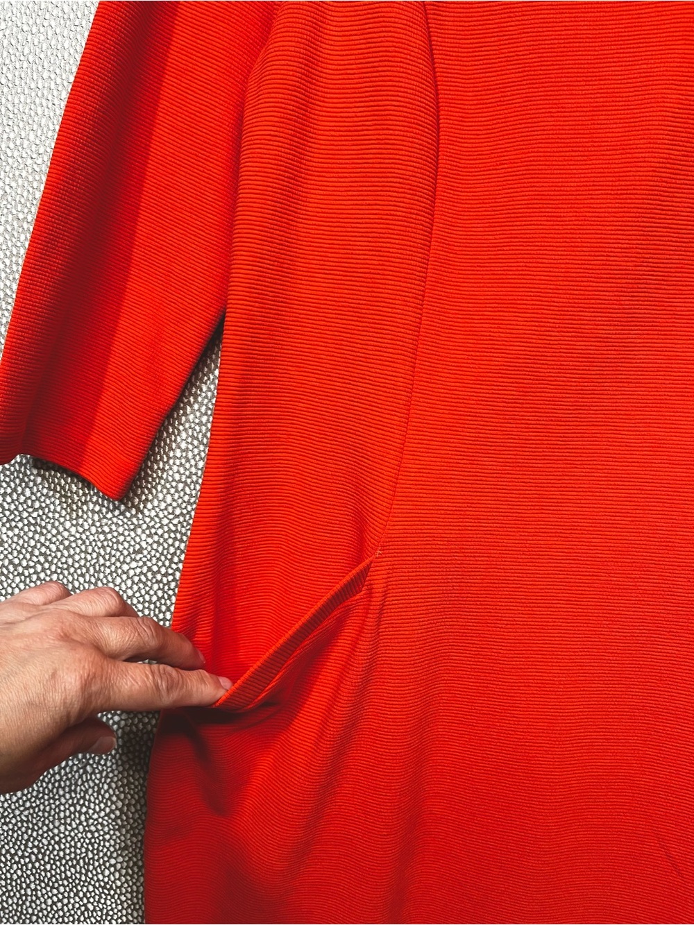 🆕 10 Boden Ellen Ottoman Vibrant Orange Three-Quarter Sleeve Shift Dress NWT - Picture 5 of 13